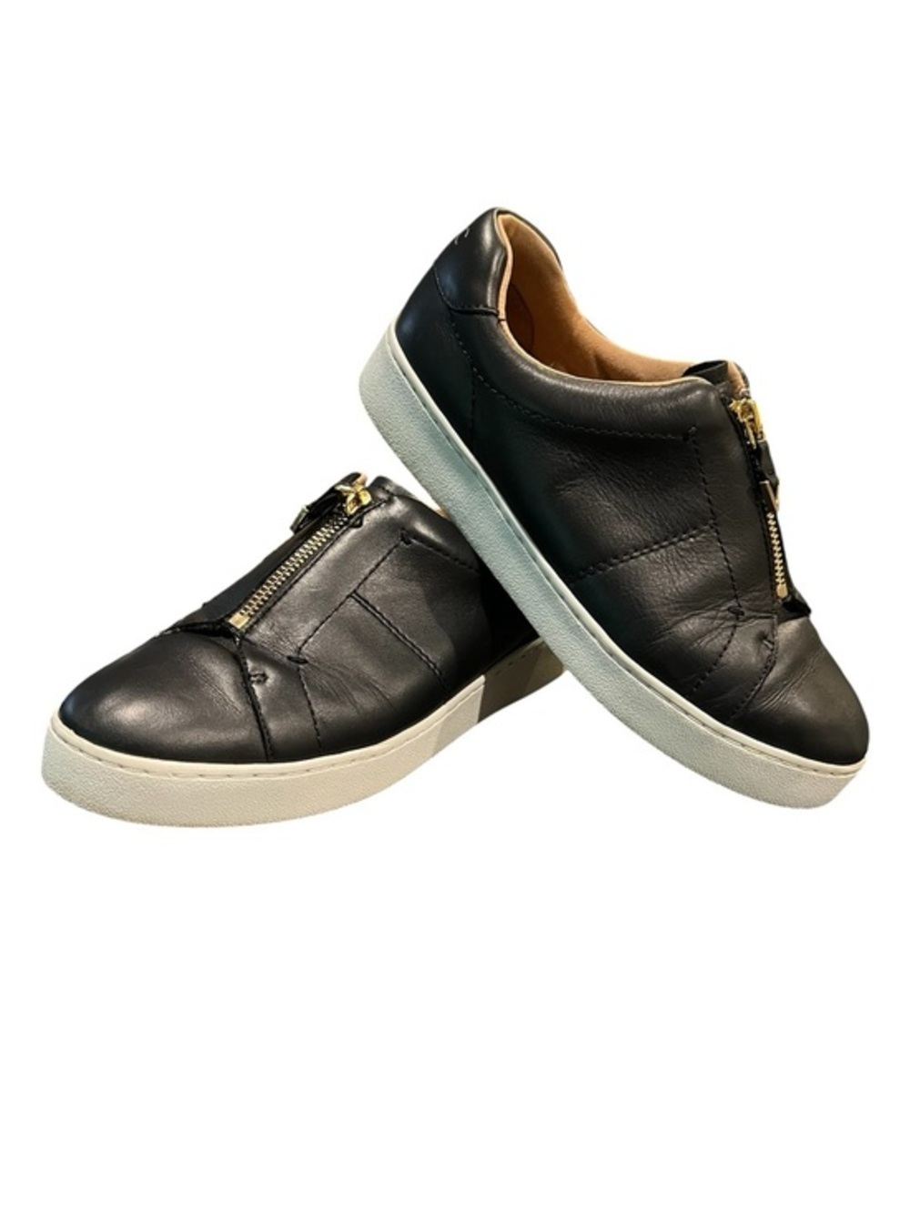 Women’s Vionic Splendid Ellis Blk Leather Performance Orthotic Sneaker Size 6.5.